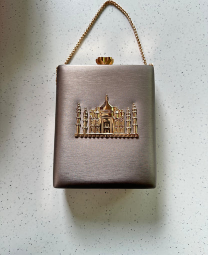 THE TAJ MAHAL premium leather base with gold metal logo engraved - LIMITED EDITION