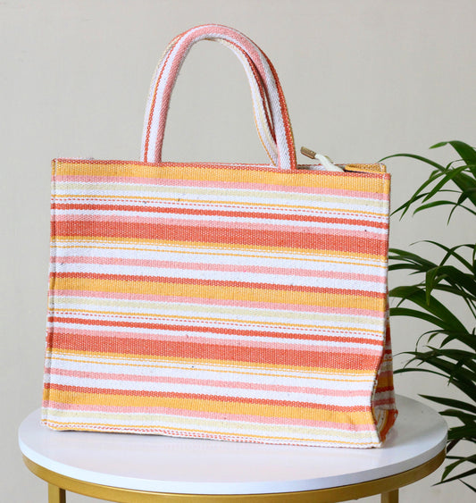 Shades of sun XL boho tote bag