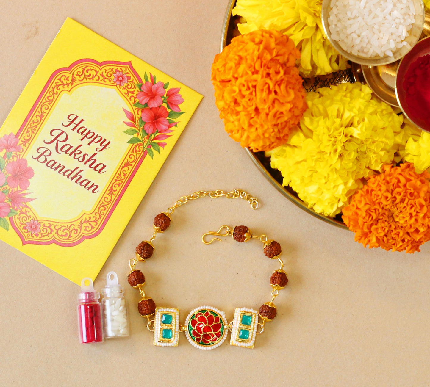 RUDRAKSHA BRACELET RAKHI