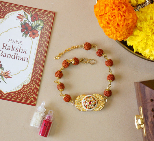 RUDRAKSHA BRACELET RAKHI