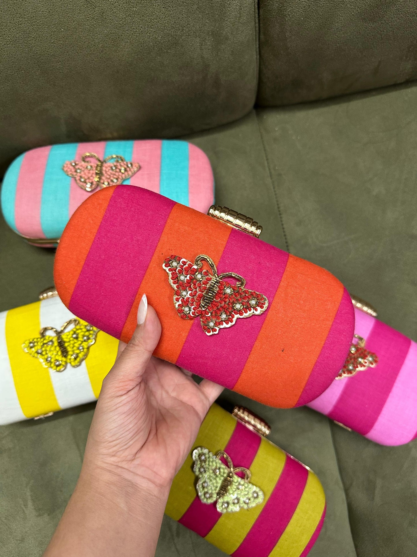 Candy pop box bag with butterfly
