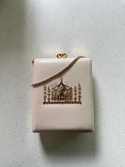 THE TAJ MAHAL premium leather base with gold metal logo engraved - LIMITED EDITION