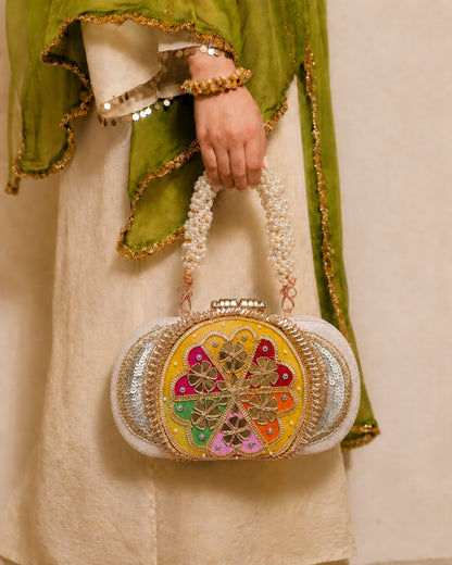 RANGOLI Gota patti Clutch bag
