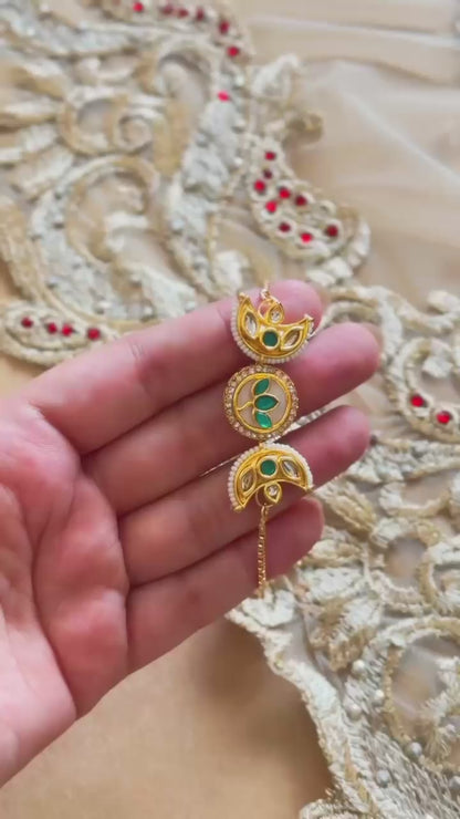 Crescent Kundan Rakhi