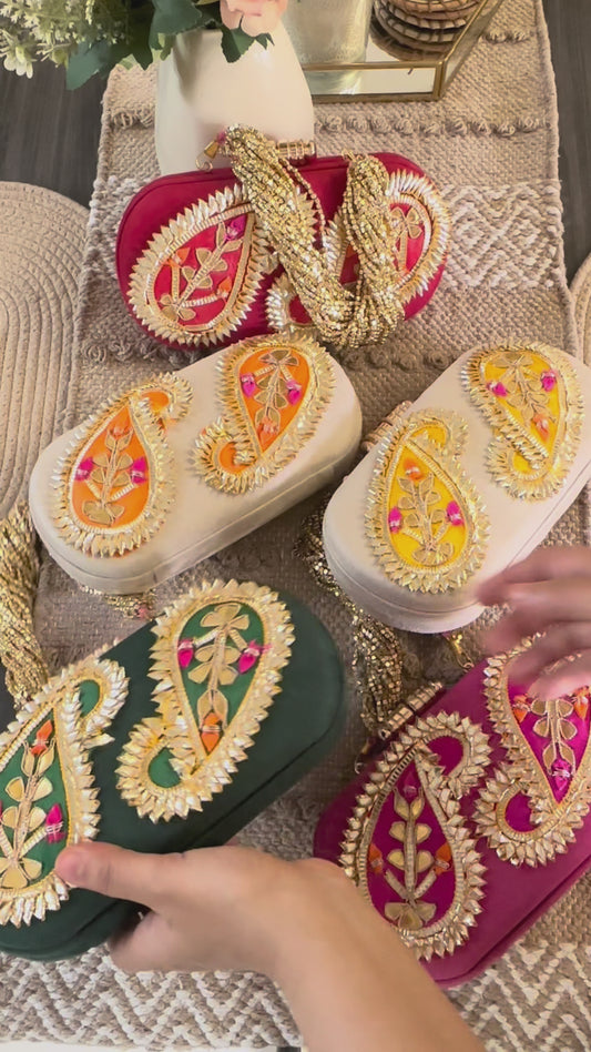 KERI Gota patti Clutch bag