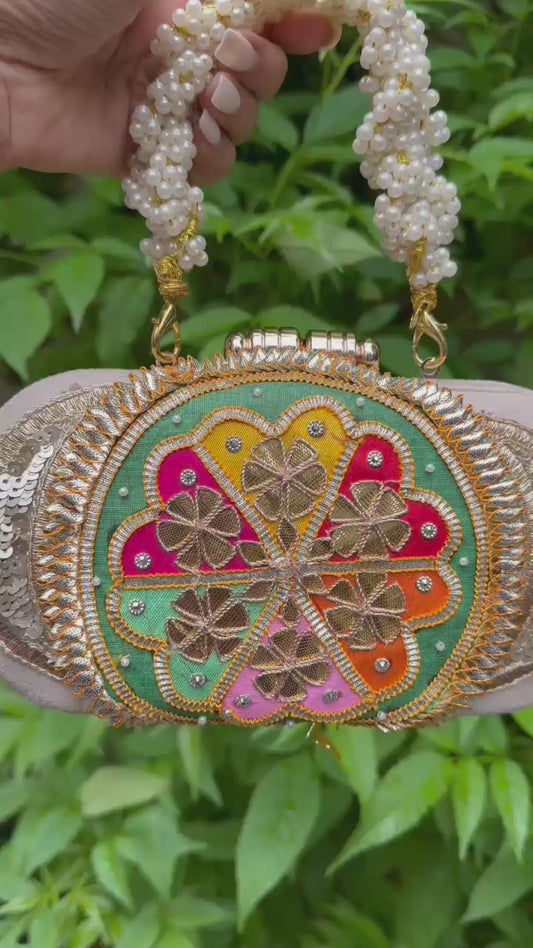 RANGOLI Gota patti Clutch bag