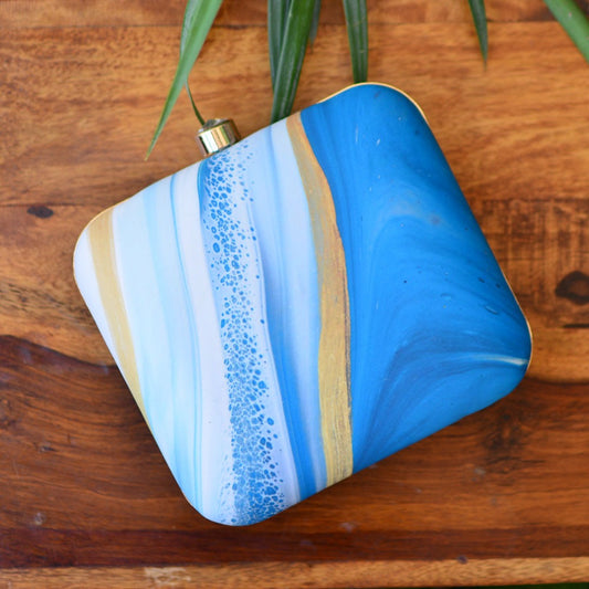 Printed clutch bag - The Marble collection