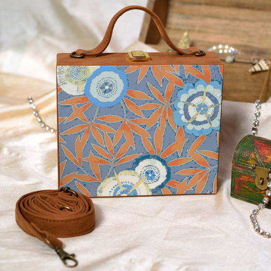 Printed Collection in Suitcase Style Blue Base